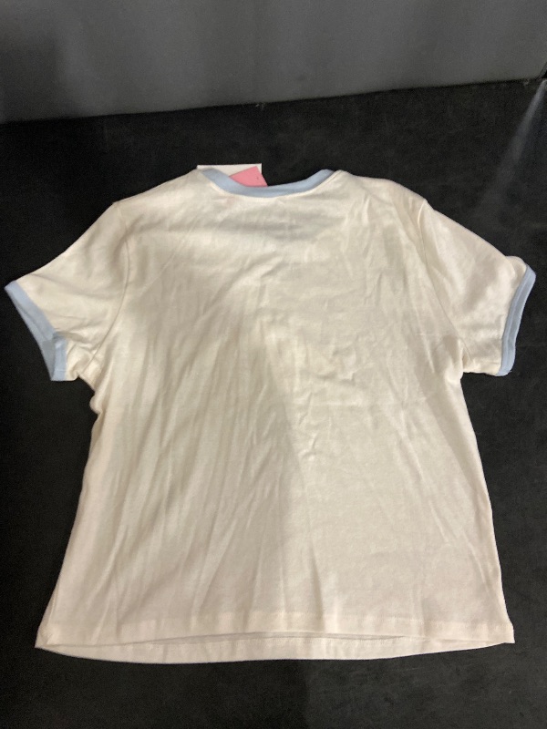 Photo 1 of Size L Women's Cinnamoroll Short Sleeve Graphic Baby T-Shirt - Ivory L