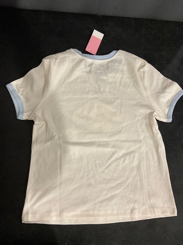 Photo 1 of Size M Women's Cinnamoroll Short Sleeve Graphic Baby T-Shirt - Ivory M