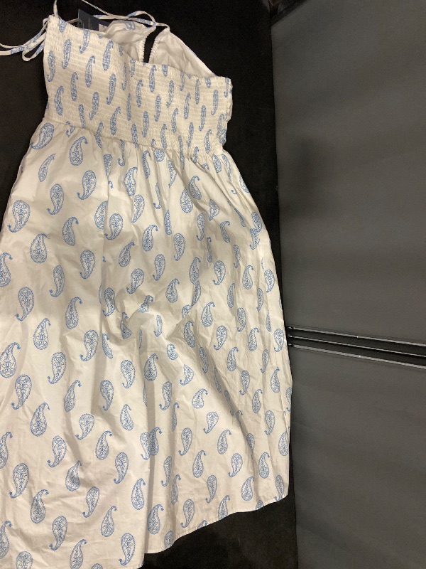 Photo 1 of Size L Women's Maxi Halter a-Line Dress - Universal Thread™ White Paisley L