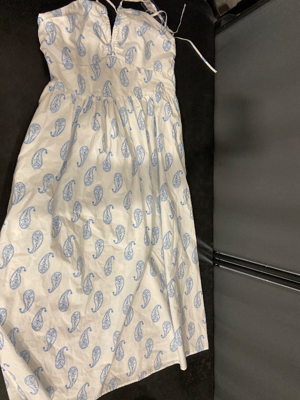 Photo 1 of Size L Women's Maxi Halter a-Line Dress - Universal Thread™ White Paisley L