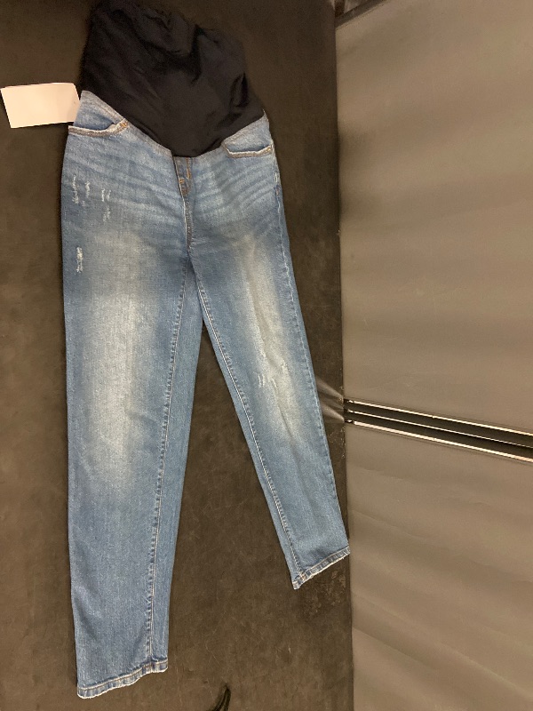 Photo 1 of Size 2 Over Belly 90's Straight Maternity Jeans - Isabel Maternity by Ingrid & Isabel™ Medium Wash 2