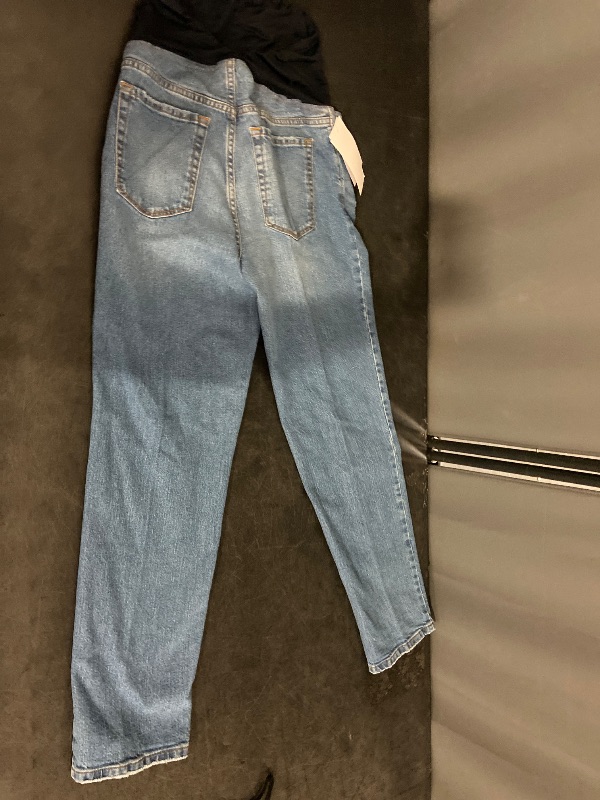 Photo 1 of Size 2 Over Belly 90's Straight Maternity Jeans - Isabel Maternity by Ingrid & Isabel™ Medium Wash 2