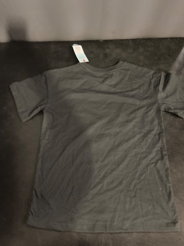 Photo 1 of Size L (10/12) Girls' Short Sleeve Oversized Graphic T-Shirt - Cat & Jack™ Charcoal Gray L