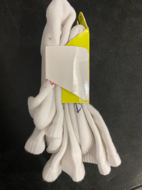 Photo 1 of Hanes Absolute Active Men's Cushioned Crew Socks, Shoe