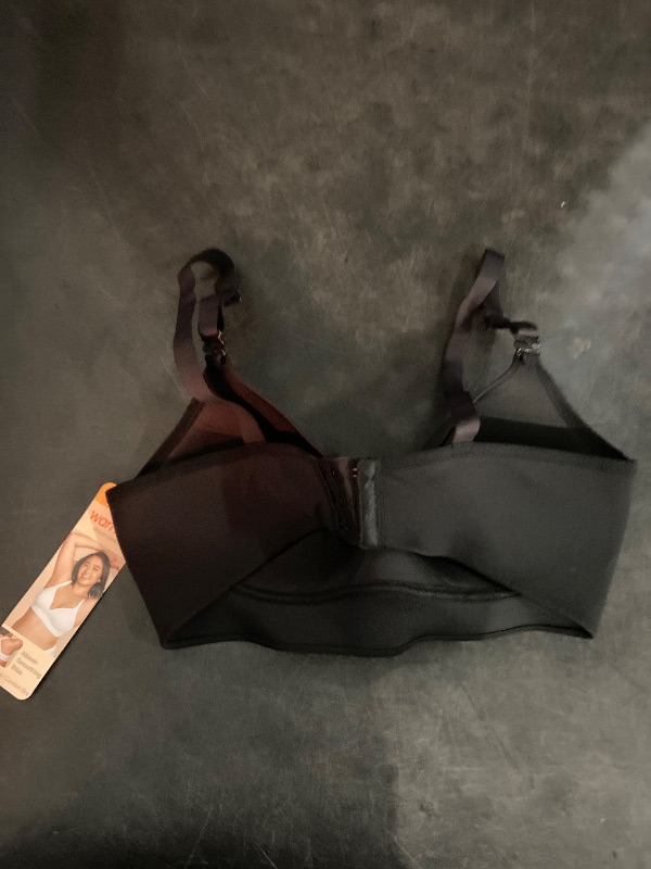 Photo 1 of Size 38C Simply Perfect by Warner's Women's Longline Convertible Wirefree Bra - Black 38C: Medium Support, Lightly Lined