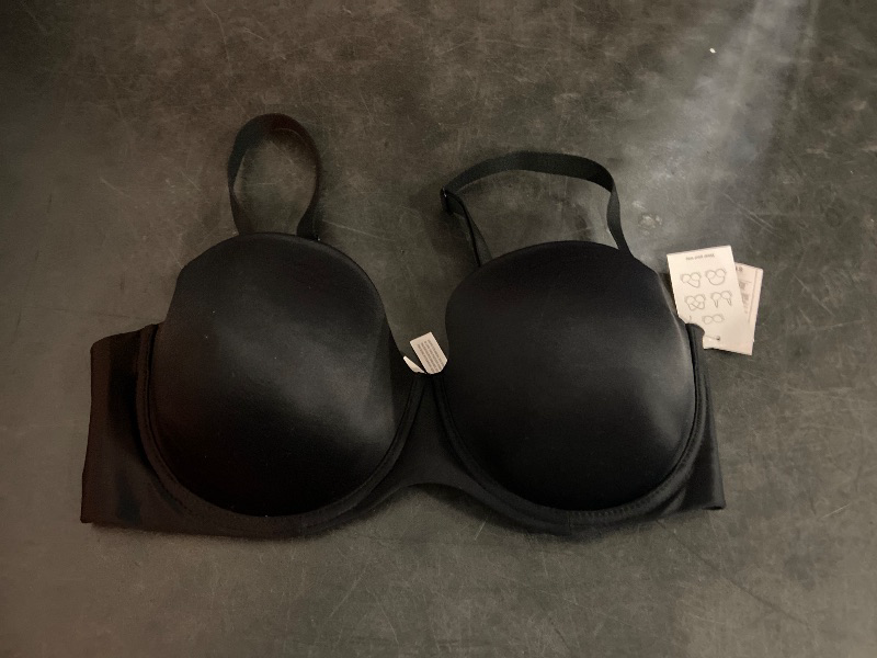 Photo 1 of Size 36DD Women's Lightly Lined Strapless Bra - Auden™ Black 36DD: High Support, Adjustable Back Closure, Mesh Liner, Hand Wash
