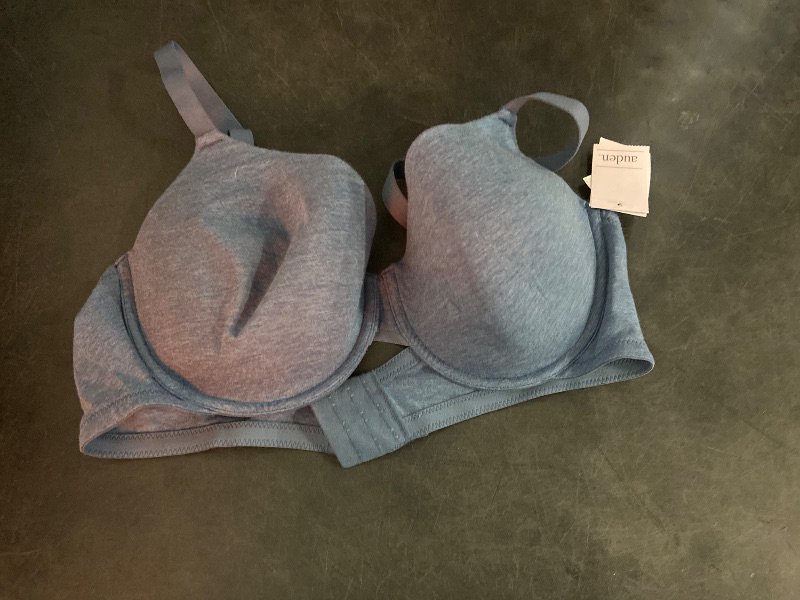 Photo 1 of Size 40D Women's Cotton Lightly Lined Demi T-Shirt Bra - Auden™ Navy Heather 40D: Adjustable Straps, Underwire Support