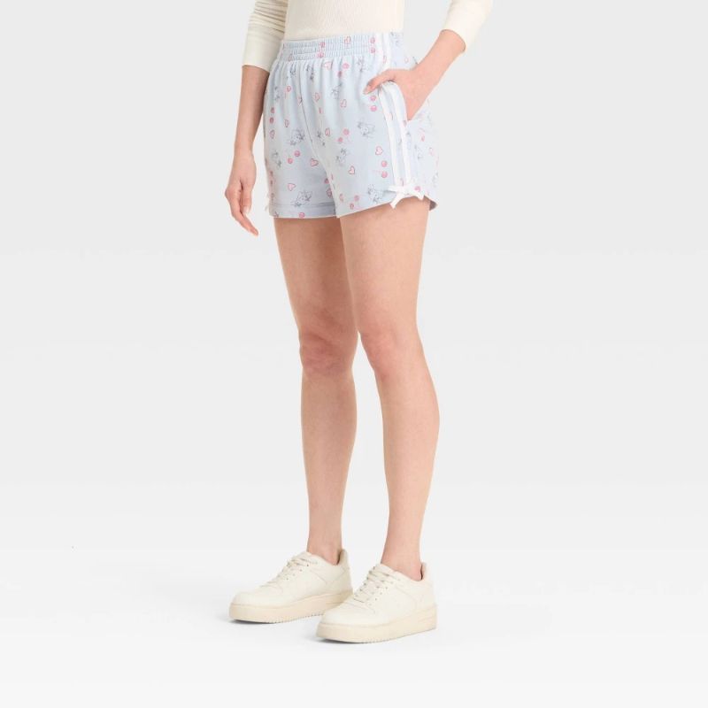 Photo 1 of Size M Women's Cinnamoroll Graphic Shorts - Blue M