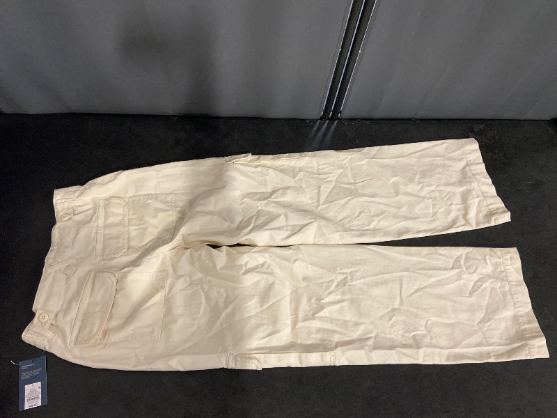 Photo 1 of Size 2 Women's Mid-Rise Utility Cargo Pants - Universal Thread™ Cream 2
