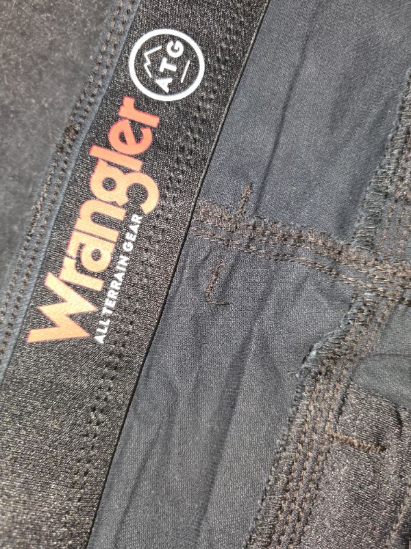 Photo 1 of 36x30 Wrangler Men's ATG Regular Fit Straight Leg Canvas Utility Pants