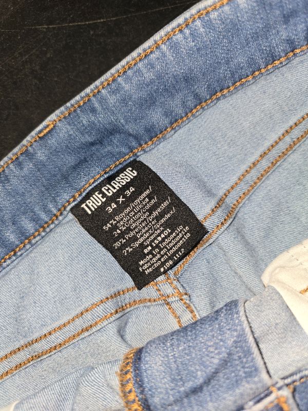 Photo 1 of 34x34 Straight Low Stretch Jeans By True Colors