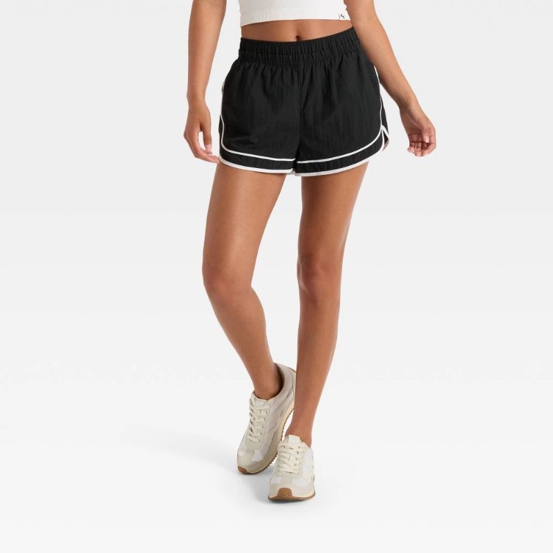 Photo 1 of M Women's Woven Mid-Rise Shorts - JoyLab™ Black
