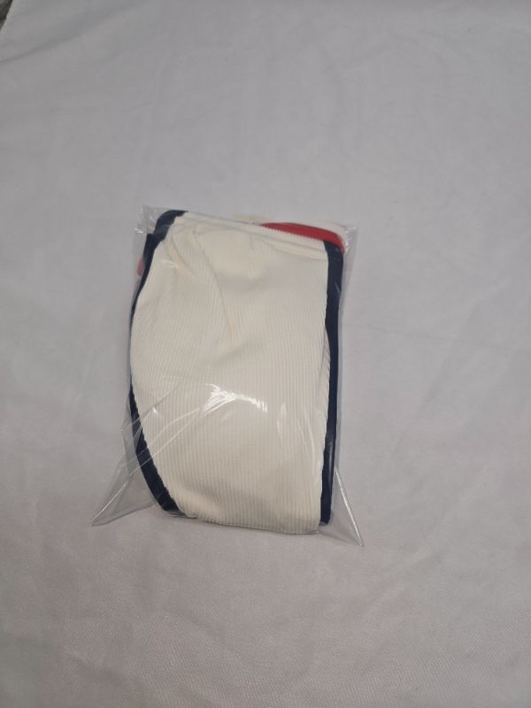 Photo 1 of 34D Women's Ribbed Contrast Binding Bralette Underwire Bikini Top - Shade & Shore™ Cream