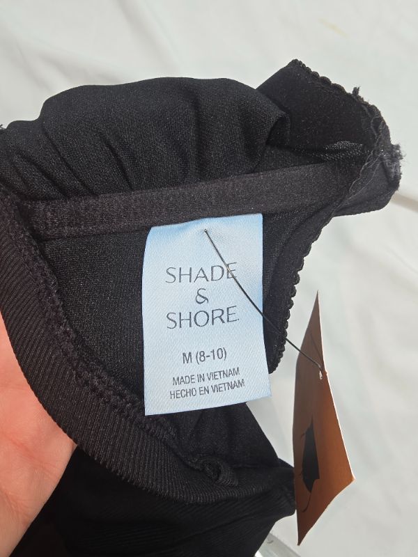 Photo 1 of M Women's Ribbed High Leg Bandeau One Piece Swimsuit - Shade & Shore™