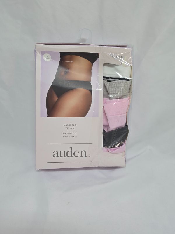 Photo 1 of M Women's 6pk Seamless Bikini Underwear - Auden™ Assorted Color M: Solid & Stripe Knit, Lightweight Nylon Blend