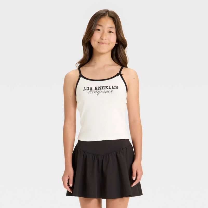 Photo 1 of Size M Girls' Graphic Cami - Art Class™ White M