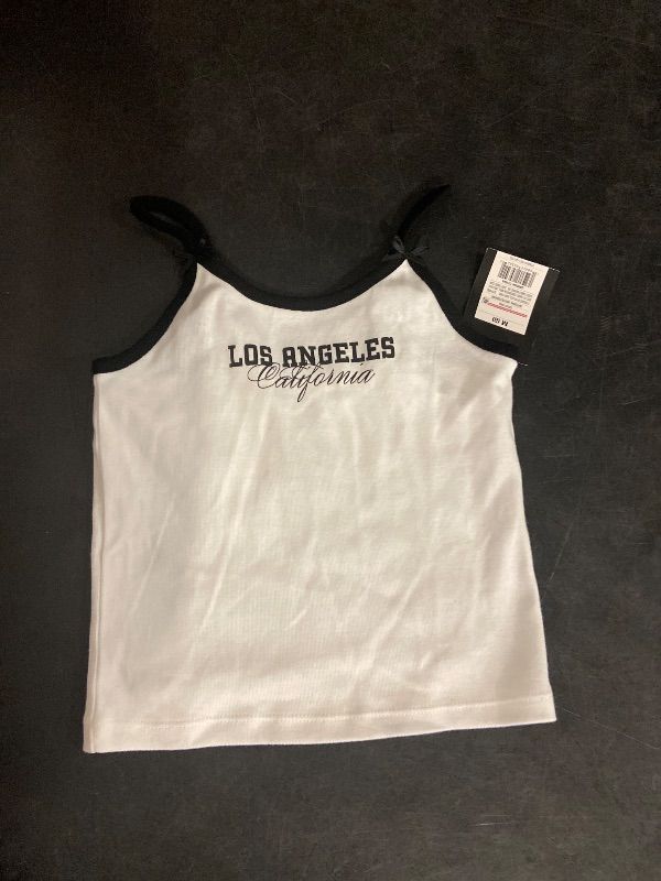 View 2 of Size M Girls' Graphic Cami - Art Class™ White M