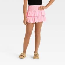 Photo 1 of Size S (6-7)Girls' Faux Leather Mini Skirt - art class