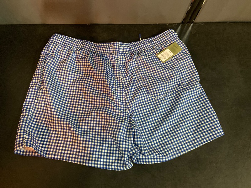 Photo 1 of (XXL) Men's Great American Summer 6" Swim Trunks - Goodfellow & Co™ Blue Gingham XXL