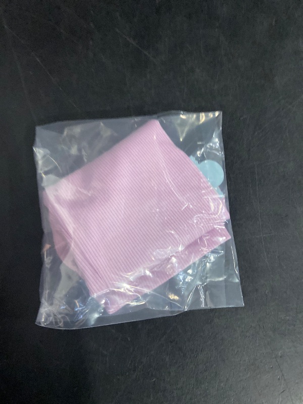 Photo 1 of Size 2T Toddler Girls' Ribbed Bike Shorts - Cat & Jack™ Light Purple 2T: Cotton Blend, Mid Rise, Elastic Waist, Machine Washable