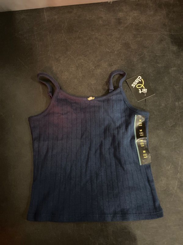 Photo 1 of Size M(8) Girls' Pointelle Cami - Art Class™ Blue M