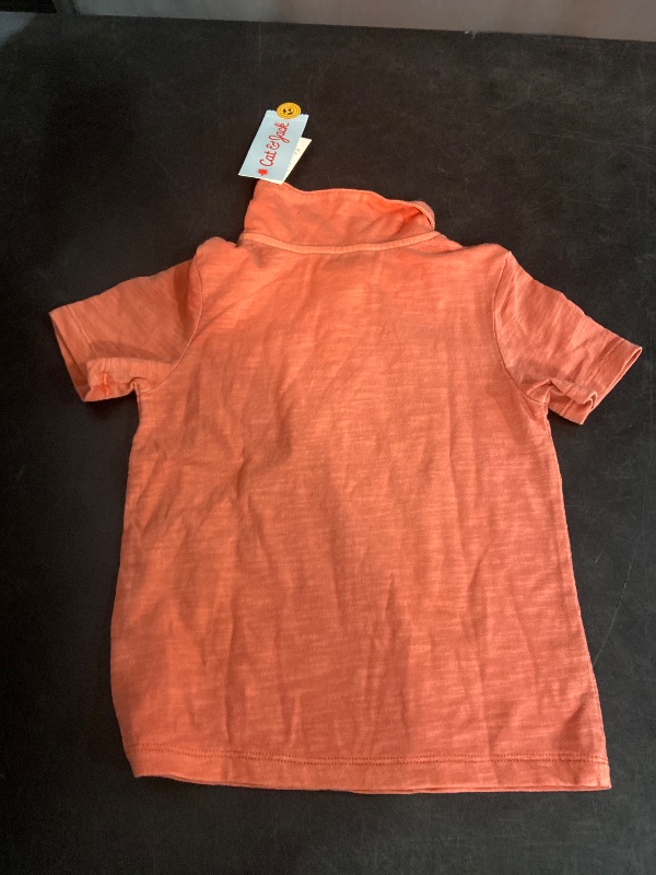 Photo 1 of 3T Toddler Boys' Short Sleeve Polo T-Shirt - Cat & Jack™ Orange 3T