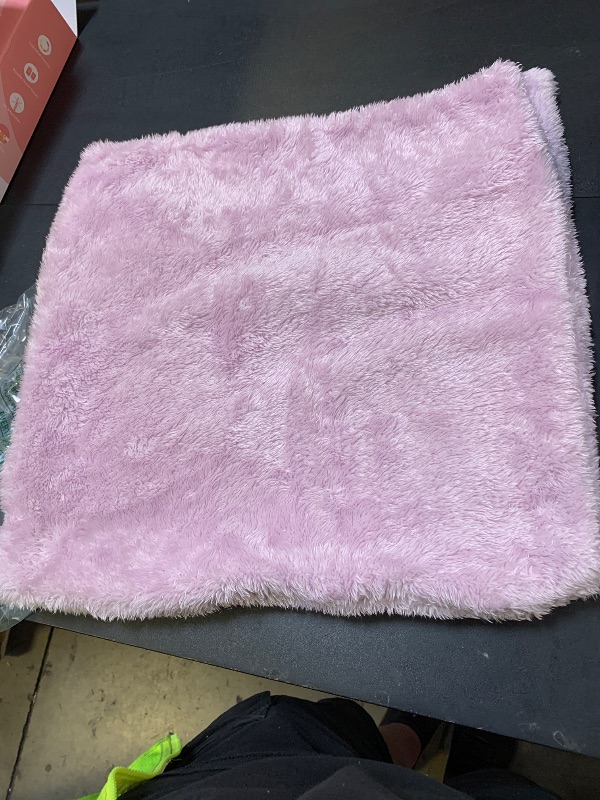 Photo 1 of Purple fluffy pillow cases set of 2 unknown size