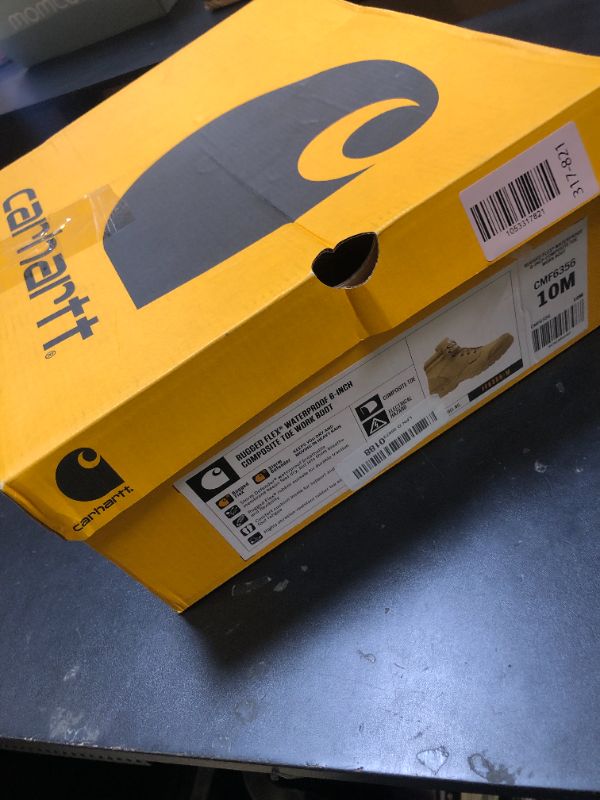 Photo 1 of Carhartt Men's 6" Wheat Waterproof Rugged Flex Work Boot Composite Toe Wheat 10 D