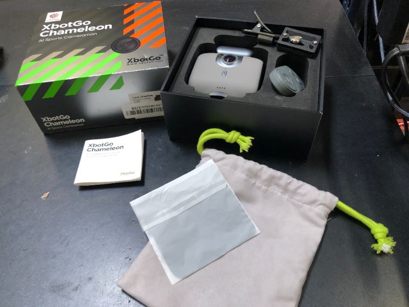 Photo 1 of XbotGo Chameleon AI Auto Sports Action Camera - 4K 60FPS Soccer Camera and Basketball Tracking Camera for Team Sports, Live Streaming, No Subscription, Works with iOS & Android (Lava Graphite)