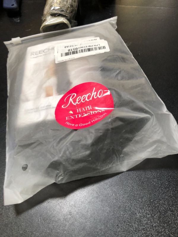 Photo 1 of REECHO 18" 1-Pack 3/4 Full Head Curly Wavy Clips in on Synthetic Hair Extensions HE008 Hairpieces for Women 5 Clips 4.0 Oz per Piece - Dark Brown