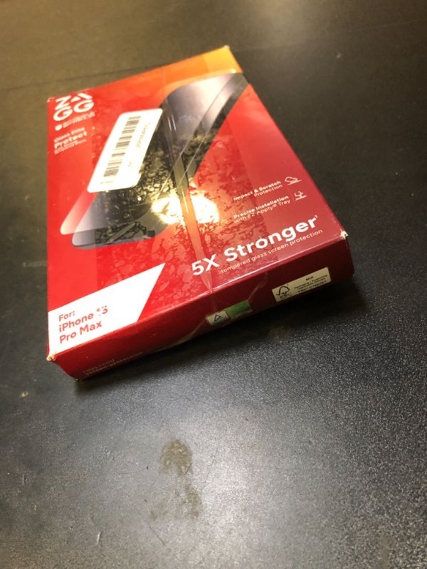 Photo 1 of ZAGG InvisibleShield Glass Elite iPhone 15 Pro Max Screen Protector - 5X Stronger with Reinforced Edges, Scratch & Smudge-Resistant Surface, Easy to Install