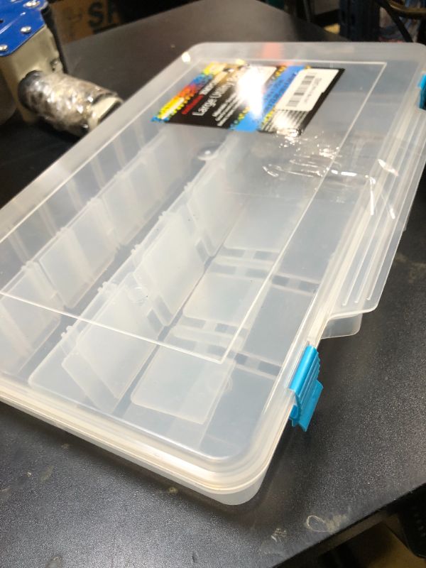Photo 1 of The Beadery Large Utility Box Storage Container, clear