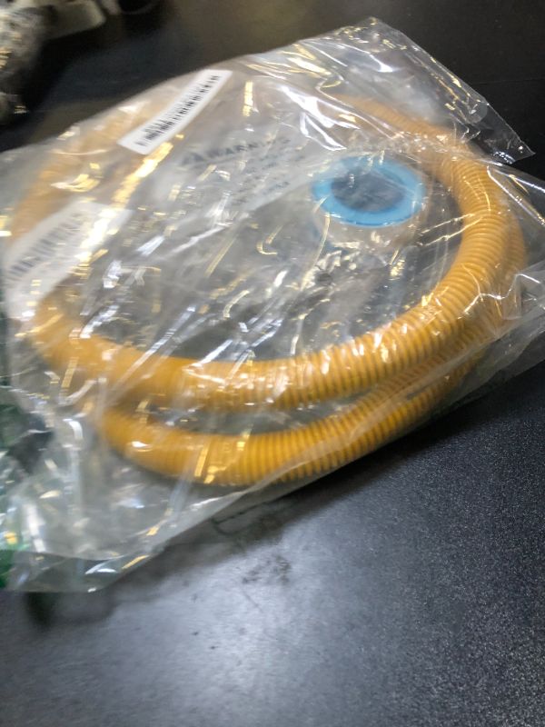 Photo 1 of AMI PARTS 48" Flexible Gas Line Kit Yellow Coated, Gas Hose Connector Kit for Dryer, Stove, Water Heater,5/8" OD(1/2" ID) Stainless Steel Gas Line with Connector 1/2" MIP &1/2"FIP & 3/4"MIP Fitting