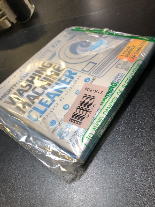 Photo 1 of MIGHTY CLEAN Washing Machine Cleaner Tablets 24 Pack - 1 Year Supply, Septic Safe Washing Machine Cleaning Tablets, Washer Cleaner Tablet, Works with All Washers Including HE