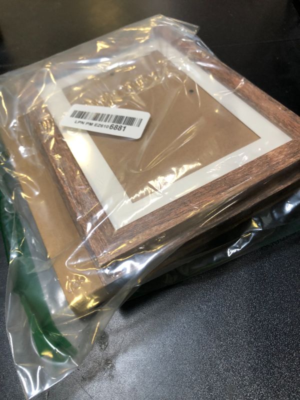 Photo 1 of Califortree 5x7 Picture Frame - Can Display Photo 4x6 with Mat, Wood Frame with Shatterproof Plexiglass, Horizontal and Vertical Display for Wall and Tabletop, Rustic Brown