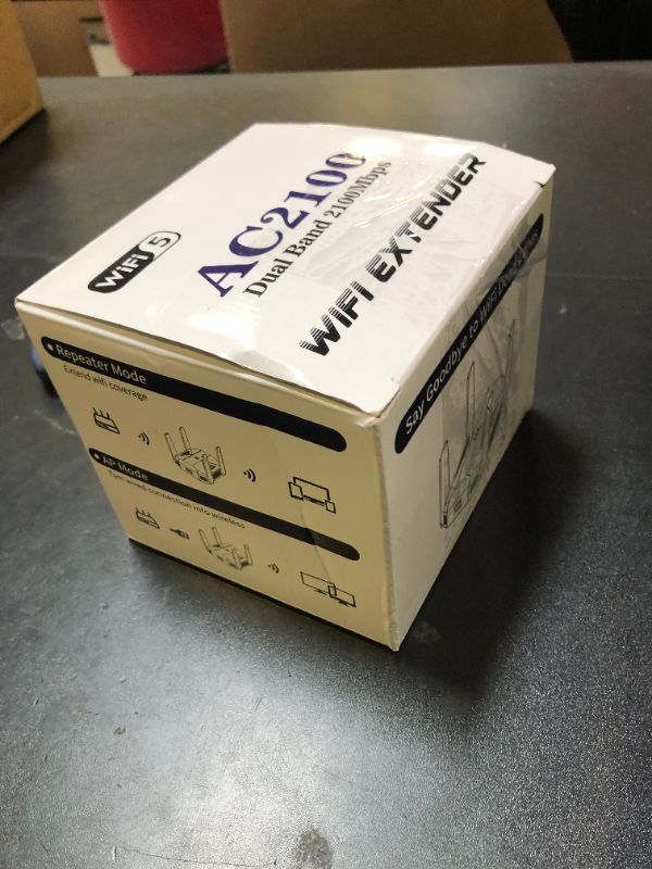 Photo 1 of 2025 AC2100 WiFi Extender - WiFi Extender Signal Booster with Gigabit Ethernet Port, WiFi Booster Dual-Band(5.8G&2.4G) Coverage to 12888 sp.ft, Faster Speed, Compatible with Multiple Devices