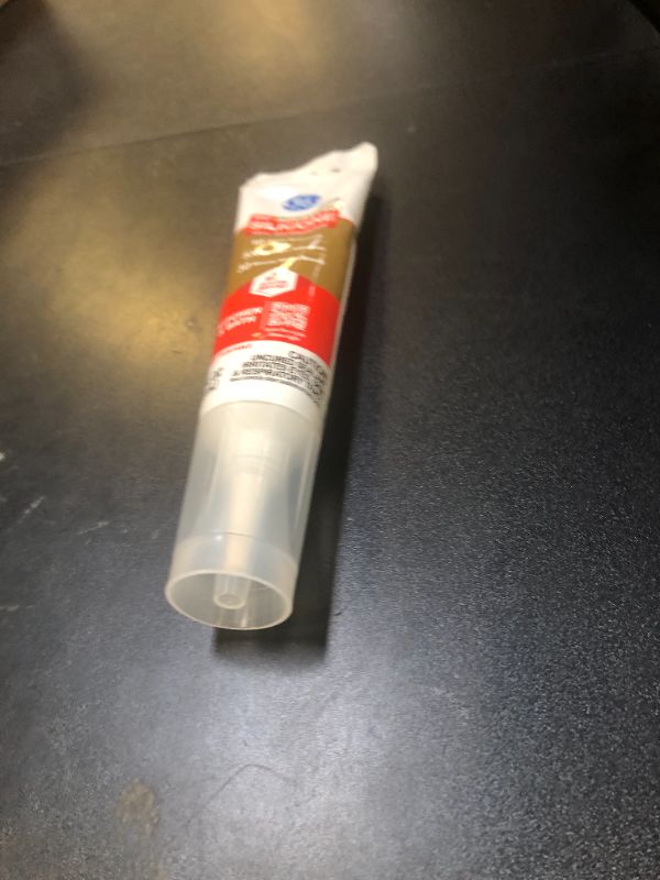 Photo 1 of GE Advanced Silicone Caulk for Kitchen & Bathroom, Clear, 2.8 fl oz Tube, 1 Pack - 100% Waterproof Silicone Sealant, 5X Stronger Adhesion, Shrink & Crack Proof