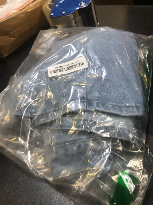 Photo 1 of Angerella Blue Skorts Skirts for Women Denim Mini Skirt Side Slit with High Waisted Jean Shorts Stretchy Shorts for Women Plus Size Denim Skorts Skirts with Pockets XXL