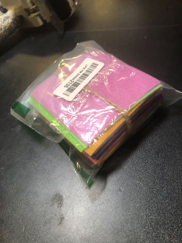 Photo 1 of 42pcs Felt Fabric Sheet 4"x4" Assorted Color DIY Craft Squares Nonwoven 1mm Thick