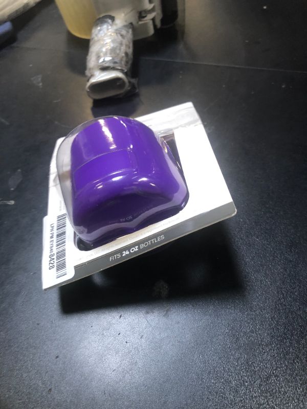 Photo 1 of Owala Silicone Water Bottle Boot, Anti-Slip Protective Sleeve Cover for 24-oz FreeSip Stainless Steel Water Bottles, Violet