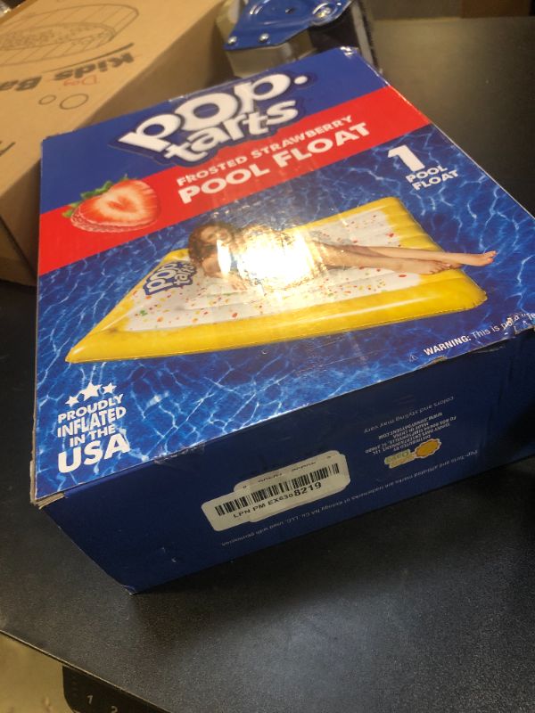 Photo 1 of Giant Pop-Tarts Extra Large Inflatable Pool Float for Pool Playing, Over 5.5 Feet Long, Lounging and Party