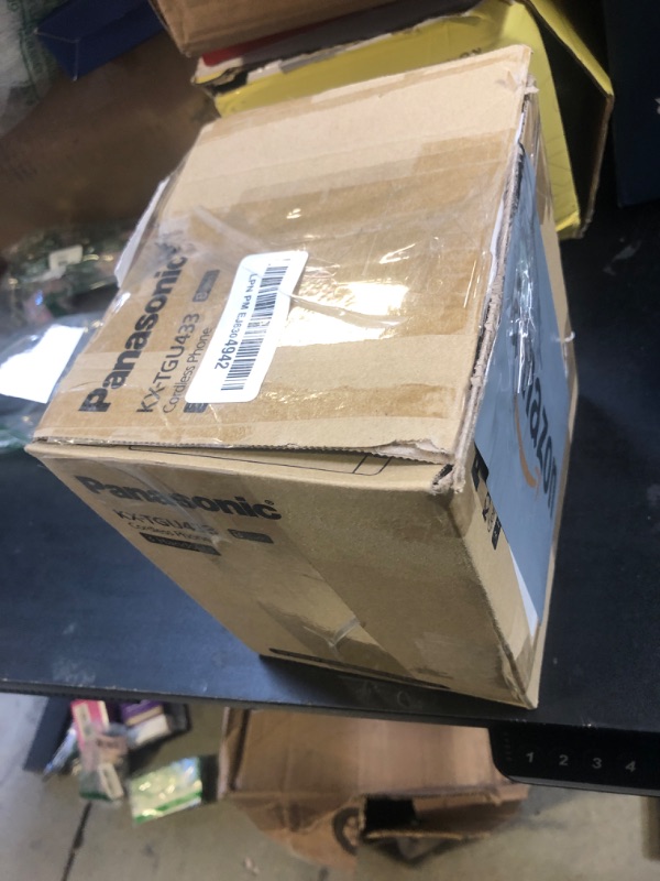 Photo 1 of Panasonic Cordless Phone, Easy to Use with Large Display and Big Buttons, Flashing Favorites Key, Built in Flashlight, Call Block, Volume Boost, Talking Caller ID, 2 Cordless Handsets - KX-TGU433B