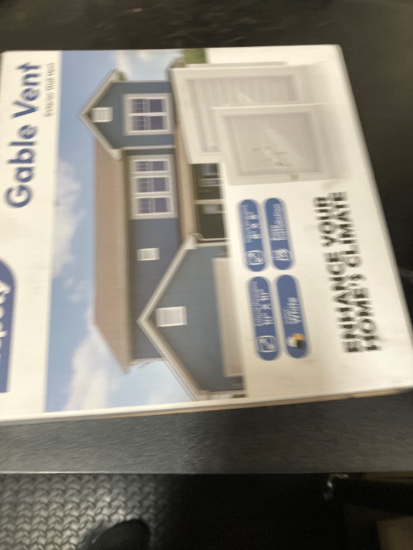 Photo 1 of Zepoty 10" X 10" Aluminum Gable Vent with Screen, Effective Attic and Shed Ventilation Solution, Durable and Stylish Louvered Design for Optimal Airflow, Vent Opening: 8" X 8"