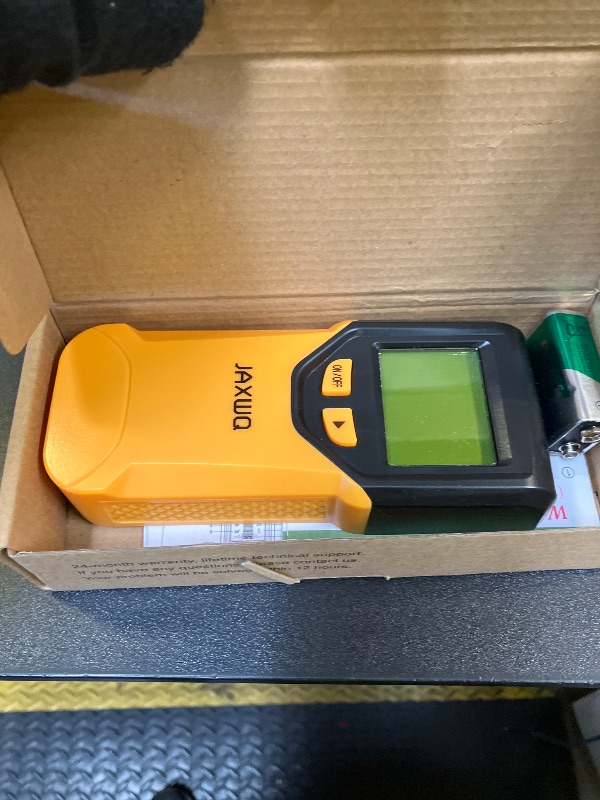 Photo 1 of Stud Finder Wall Scanner - 5 in 1 Stud Finder Tool w/Microprocessor Chip and HD LCD Display, Stud Detector Beam Finders for the Center and Edge of Wood AC Wire Metal Studs Joist Pipe (Lemon)