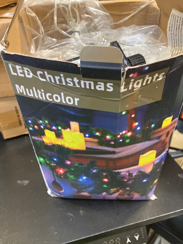 Photo 1 of 1500 LED 502FT Christmas String Lights Outdoor, Christmas Light with 8 Lighting Modes& Timer & Memory, Plug in Outdoor Waterproof Clear Wire Twinkle Light for for Xmas Yard Tree Party Decor Multicolor