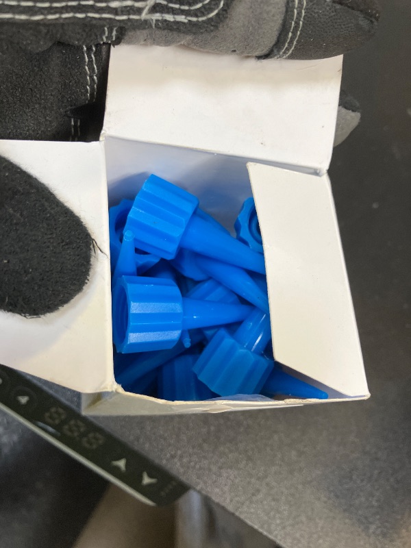 Photo 1 of Loopeer 24 Pcs 312 Extra Tips for Ca Glue Snip Tip Applicator Tips Cap Plastic Glue Micro-Tips Extender Precision Applicator for Ca Bottle Adhesive Tubes Dispensing DIY Crafts(Blue)
