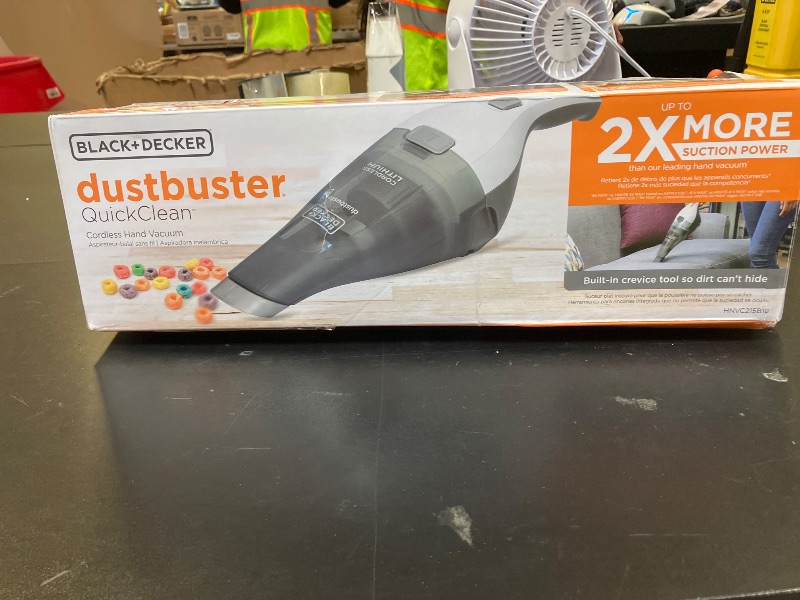Photo 1 of BLACK+DECKER dustbuster QuickClean Cordless Handheld Vacuum, Car Vacuum Portable (HNVC215B10)
