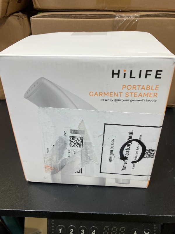 Photo 1 of HiLIFE Steamer for Clothes, Portable Handheld Design, 240ml Big Capacity, 700W, Strong Penetrating Steam, Removes Wrinkle, for Home, Office(ONLY FOR 120V)-Black