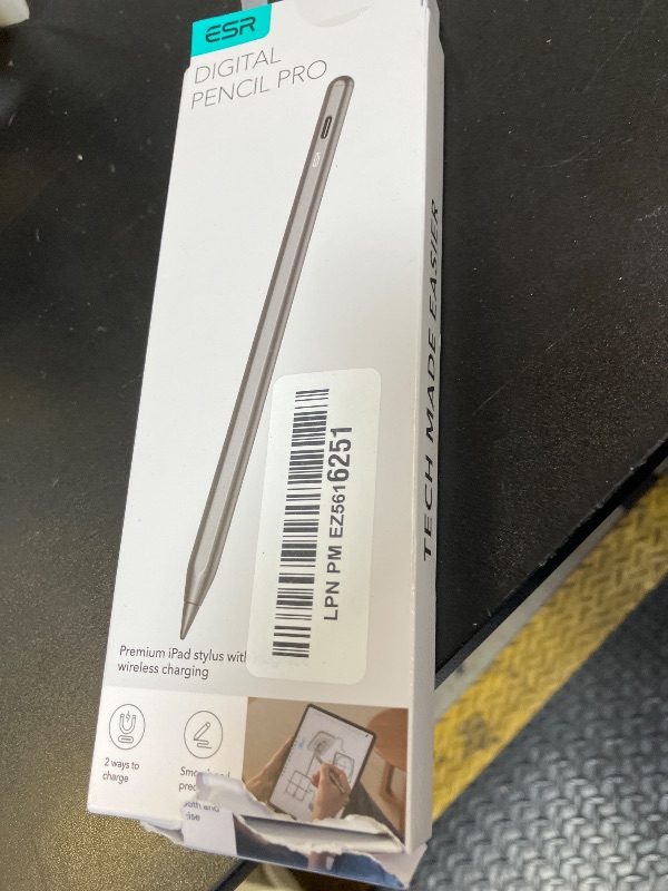 Photo 1 of ESR Stylus Pen for iPad, Magnetic Wireless Charging iPad Pencil, Digital Pencil Pro with Tilt Sensitivity and Palm Rejection for iPad Pro 12.9/11, iPad Air 5/4, and iPad Mini 6, Dark Silver