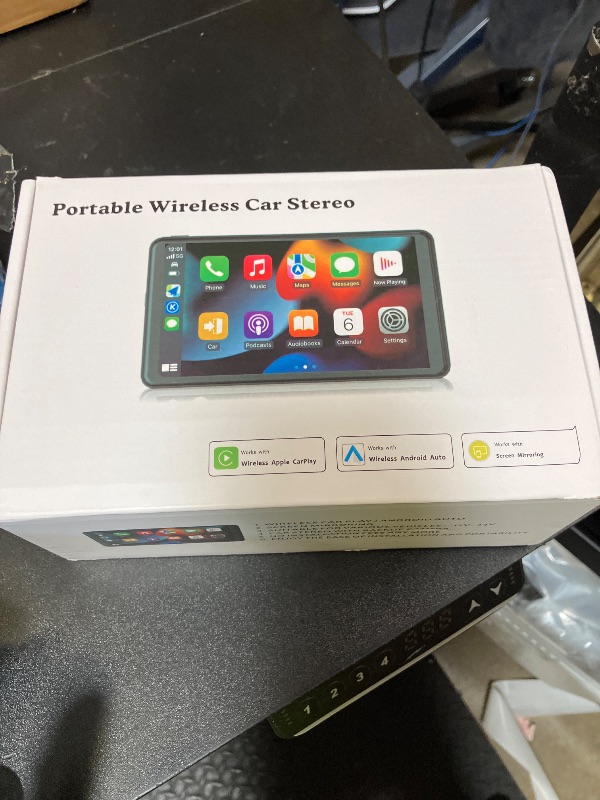 Photo 1 of 2025 Enhanced Carplay Screen for Car - 7" HD Portable Carplay & Android Auto with Bluetooth, HD Backup Camera, GPS Navigation, Siri, FM Radio, AUX, and Mirror Link – Compatible with All Vehicles